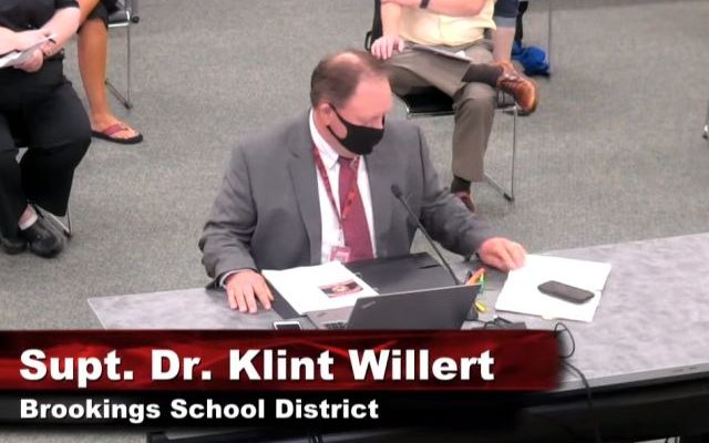 Brookings School Superintendent Klint Willert presents proposed back-to-school plan